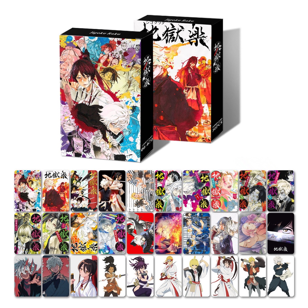 30pcs/box OSHI NO KO Jigoku Raku Photocards Kartu Lomo Kartun Postcards
