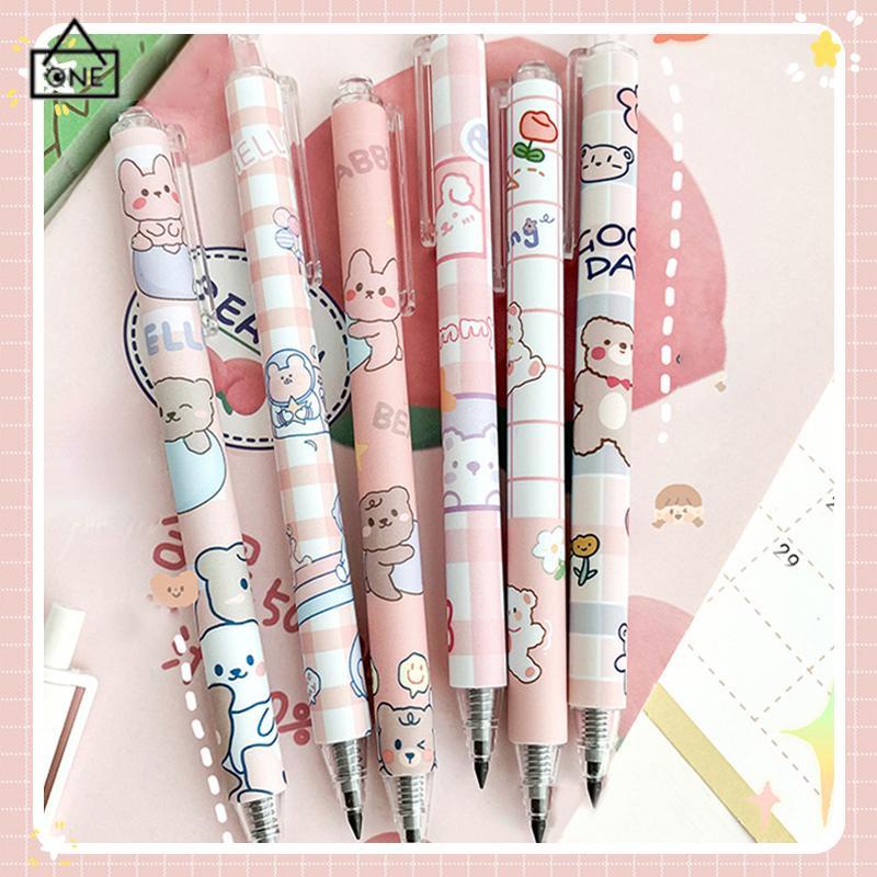 COD❤️Pensil Abadi Kreatif Cewek Cantik Awet Tidak Mudah Patah Pensil Tidak Diraut-A.one