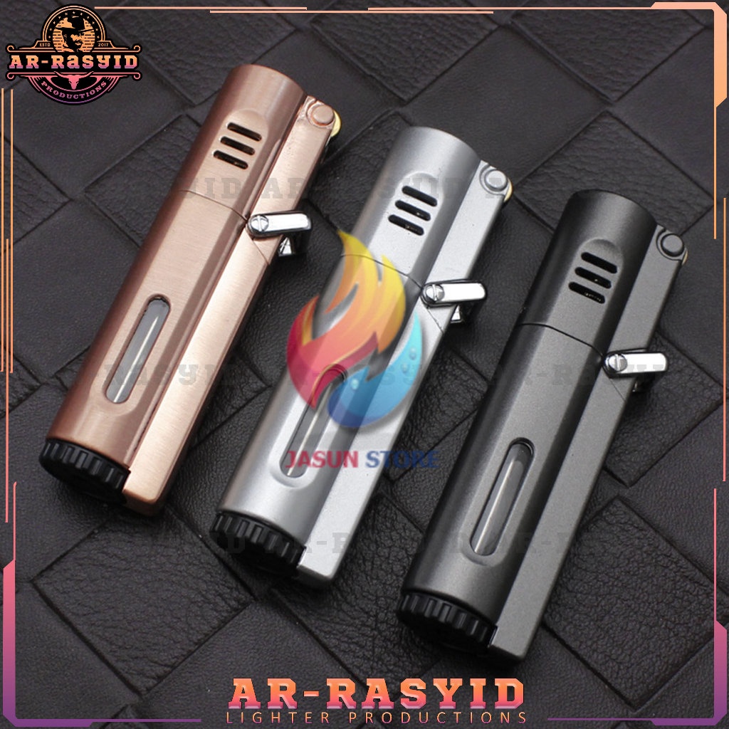 BISA COD! Korek Api Roda Triple Las Gas Aomai Lighter AM7109 TERBARU