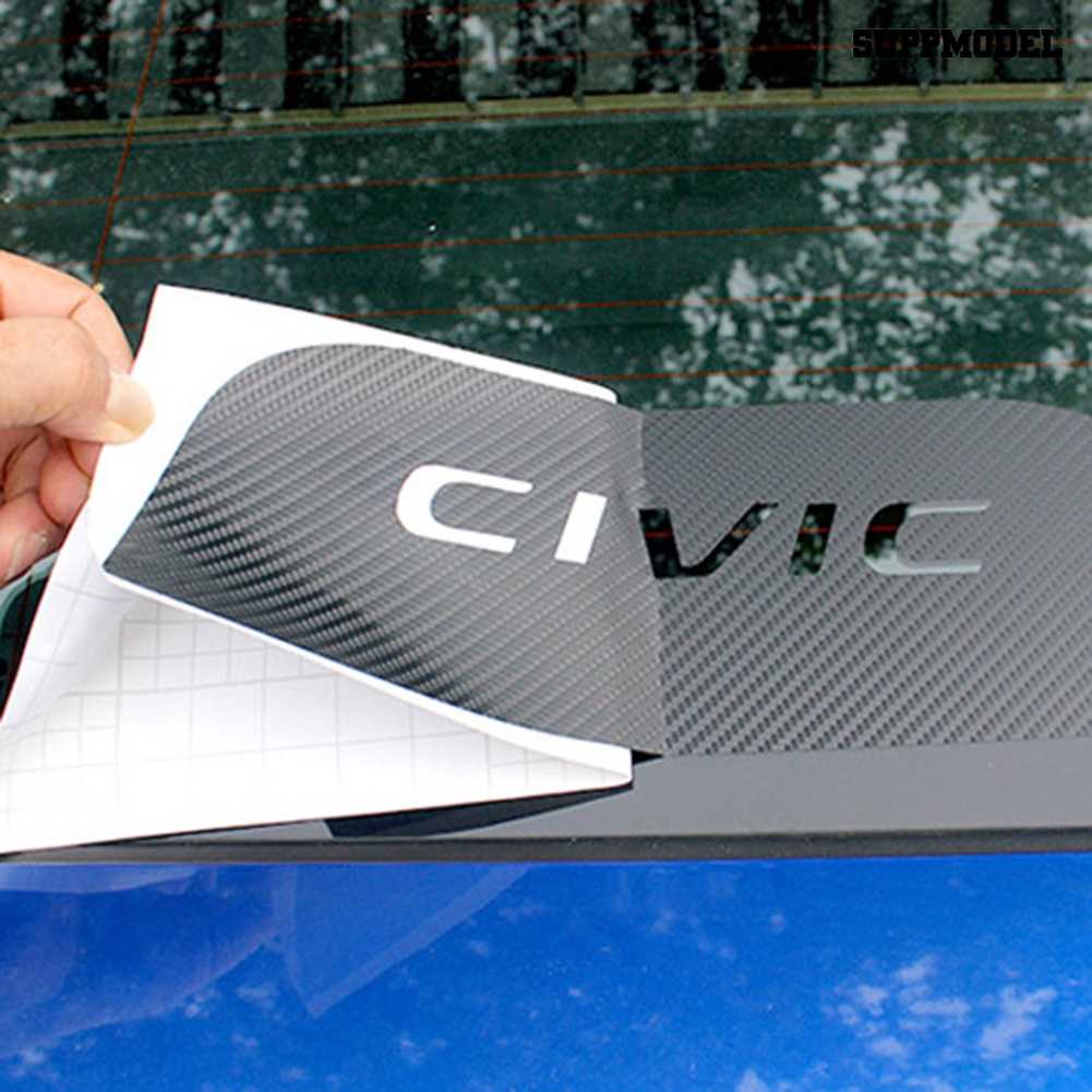 [SM Auto] Stiker Mobil Perekat Serat Karbon Decals Dekorasi Lampu Rem Untuk Honda Civic