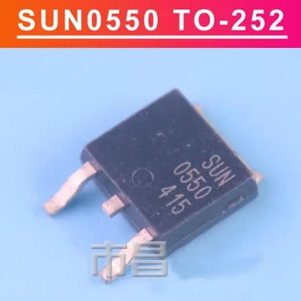 2pcs SUN 0550 SUN0550D SUN0550 0550D SMD Mosfet N-Ch 4,5A To-252 AUK 500V