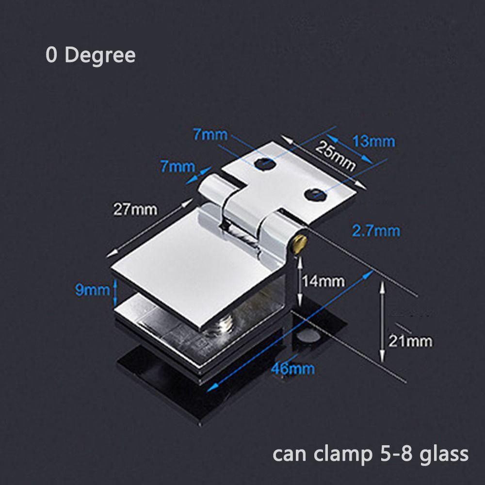 [Elegan] Klip Bilateral Awet Praktis Furniture Lemari Kamar Mandi Kaca Piring Carrier Glass Hinge