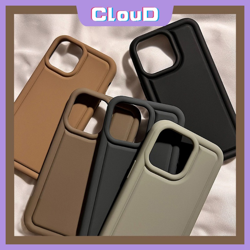 Casing Warna Solid Sederhana Untuk Redmi 10C 9A 12C 9a1 10 9T 10A 9C NFC Redmi Note9 11s 10 11 10s 8poco F4 Mewah Airbag Shockproof Matte Menebal Lembut Tpu Penutup Belakang