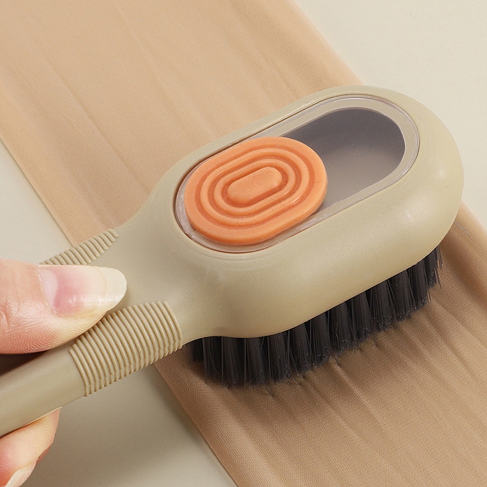 Kreatif Cairan Menambahkan Pembersih Sikat Sepatu Multifungsi Pembersih Pakaian Rumah Tangga Sikat Bulu Lembut Tipe Tekan Otomatis Menambah Cairan Sikat Sepatu