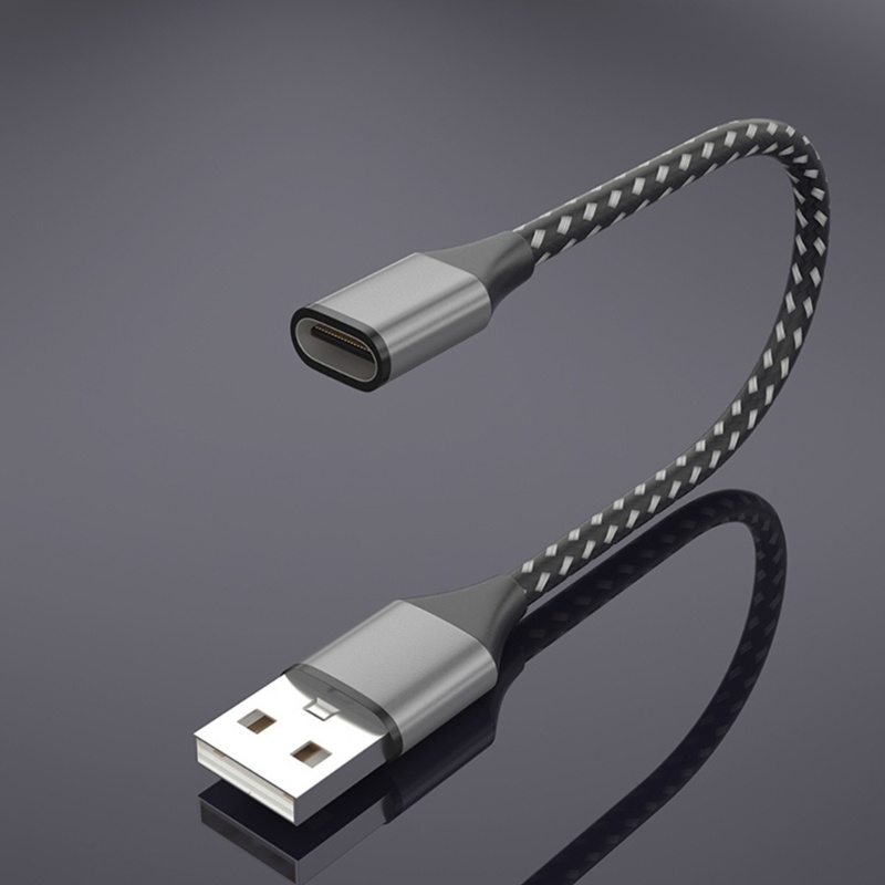 Cre USB 2.0 Male to Type C Female Extension Adapter Untuk Laptop PC Charger Transmisi Data Extension Converter Untuk Phon