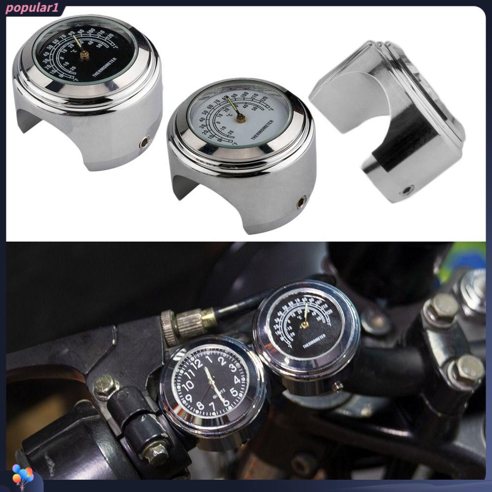 Populer Termometer Motor Mudah Dipasang Aksesoris Universal Sepeda Handle Bar Thermo