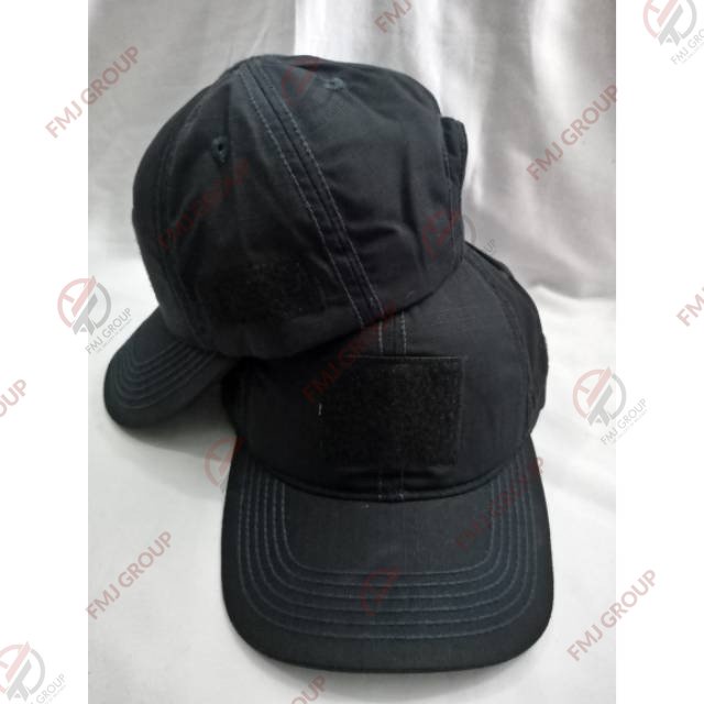 Topi Tactical Velcro / Perekat - Topi Lapangan - Ripstop