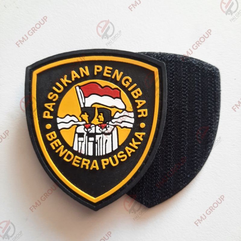 Patch Rubber Pasukan Pengibar Bendera / Logo Paskibra Tempel Prepet Karet