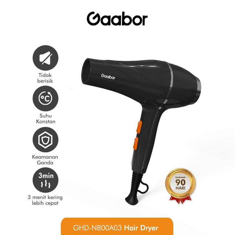 Gaabor Hair Dryer Low Watt Pengering Rambut Professional /GHD-N800A03 (KODE V22)