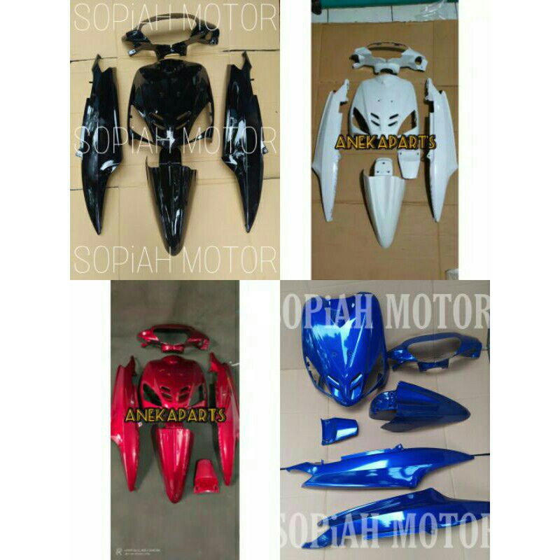 Cover Body halus bodi Halus Mio Sporty mio lama 2005 2006 2007  Hitam merah putih biru kuning