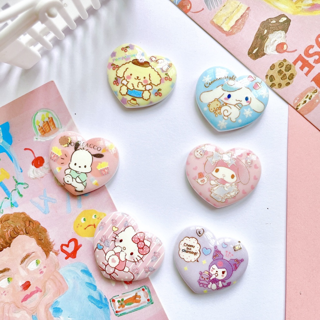 Broosanrio Aksesori Diy Resin Lem Krim Casing Ponsel Bahan Tas Jepit Rambut Bros Internet Perayaan Resin Perhiasan Bahan Dekorasi untuk Hadiah
