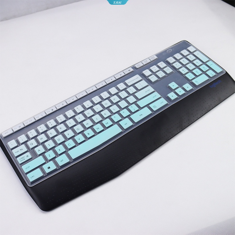 Pelindung Film Keyboard Silikon Laptop Untuk Logitech 15.6 Inch MK345 K345 Desktop Tahan Air Dan Tahan Lembab Film Pelindung Cakupan Penuh [ZK]