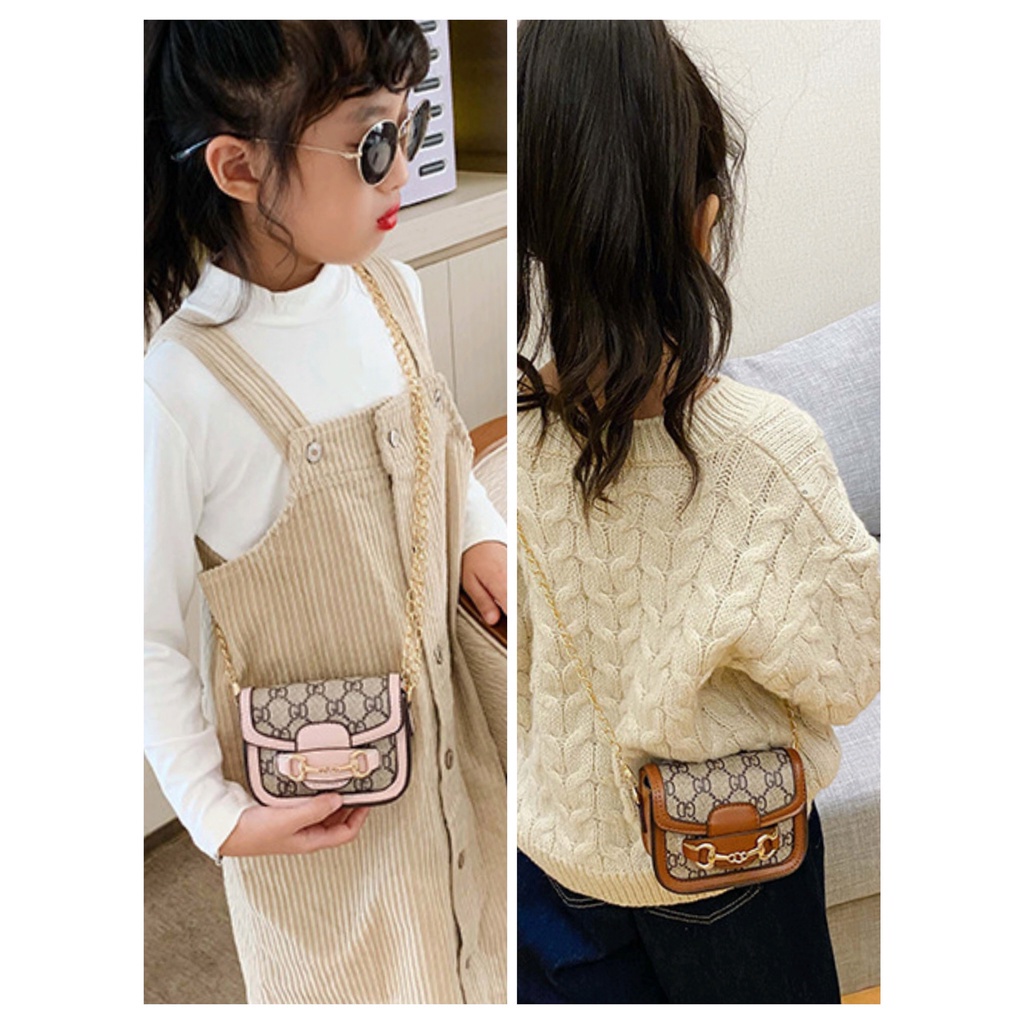 CHUBBI Tas Anak Selempang Perempuan Fashion Korea Kulit Gc Import