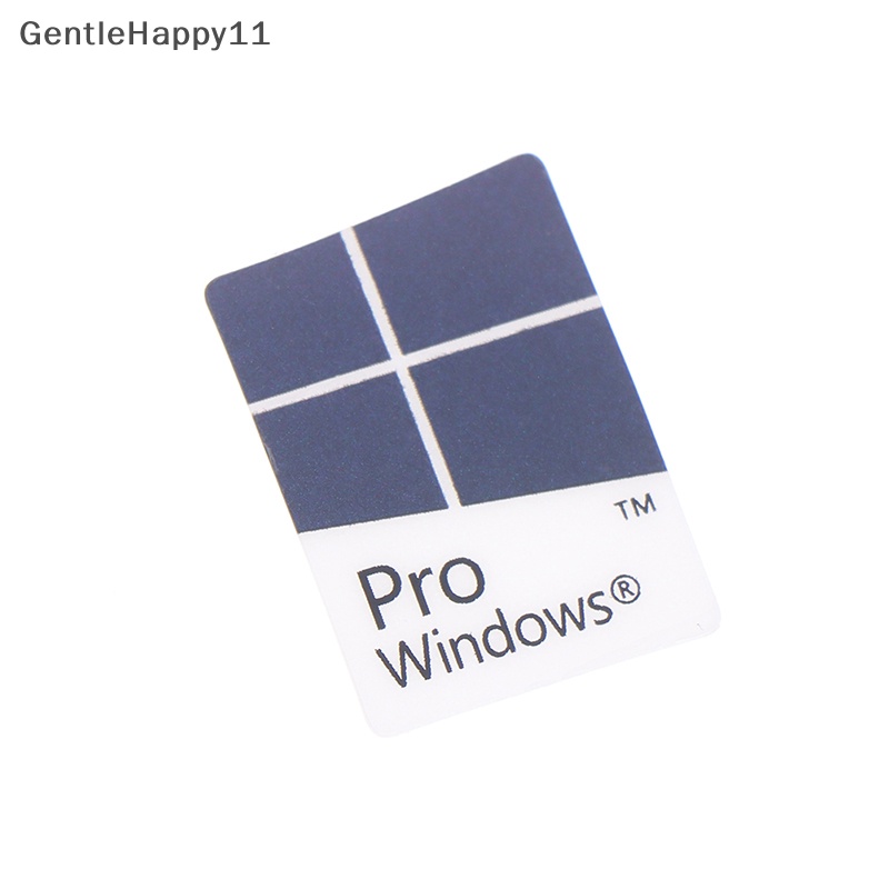 Gentlehappy 5pcs Biru Notebook Komputer Desktop Windows10 Stiker WIN10 PRO Label id