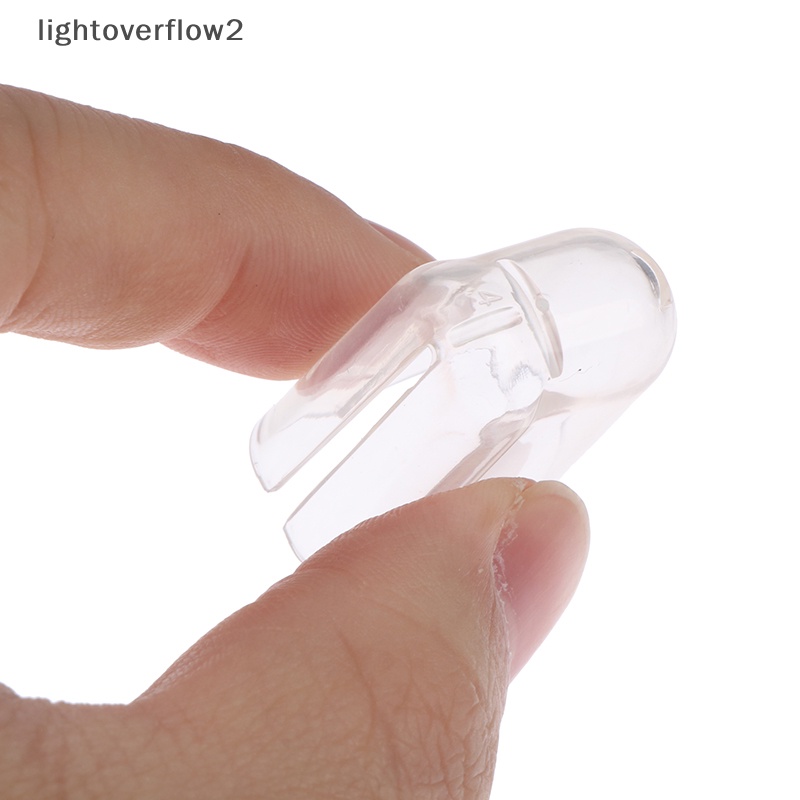 [lightoverflow2] 4pcs Toothbrush Cover Penutup Pelindung Kepala Sikat Gigi Case Lids Cap Travel Suit [ID]