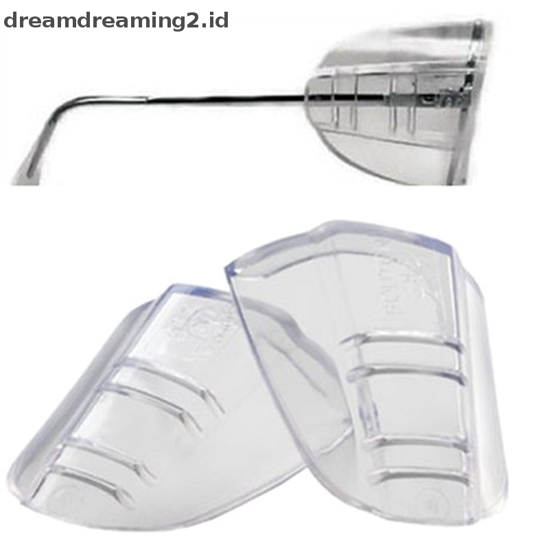 (drea) 1pasang New Safety Glasses Cover Pelindung Kacamata Pelindung Samping Eyewear Goggles//