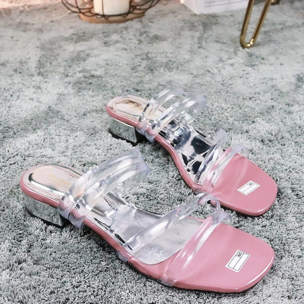 Sandal Heels Wanita Strap Jelly B-MK 06