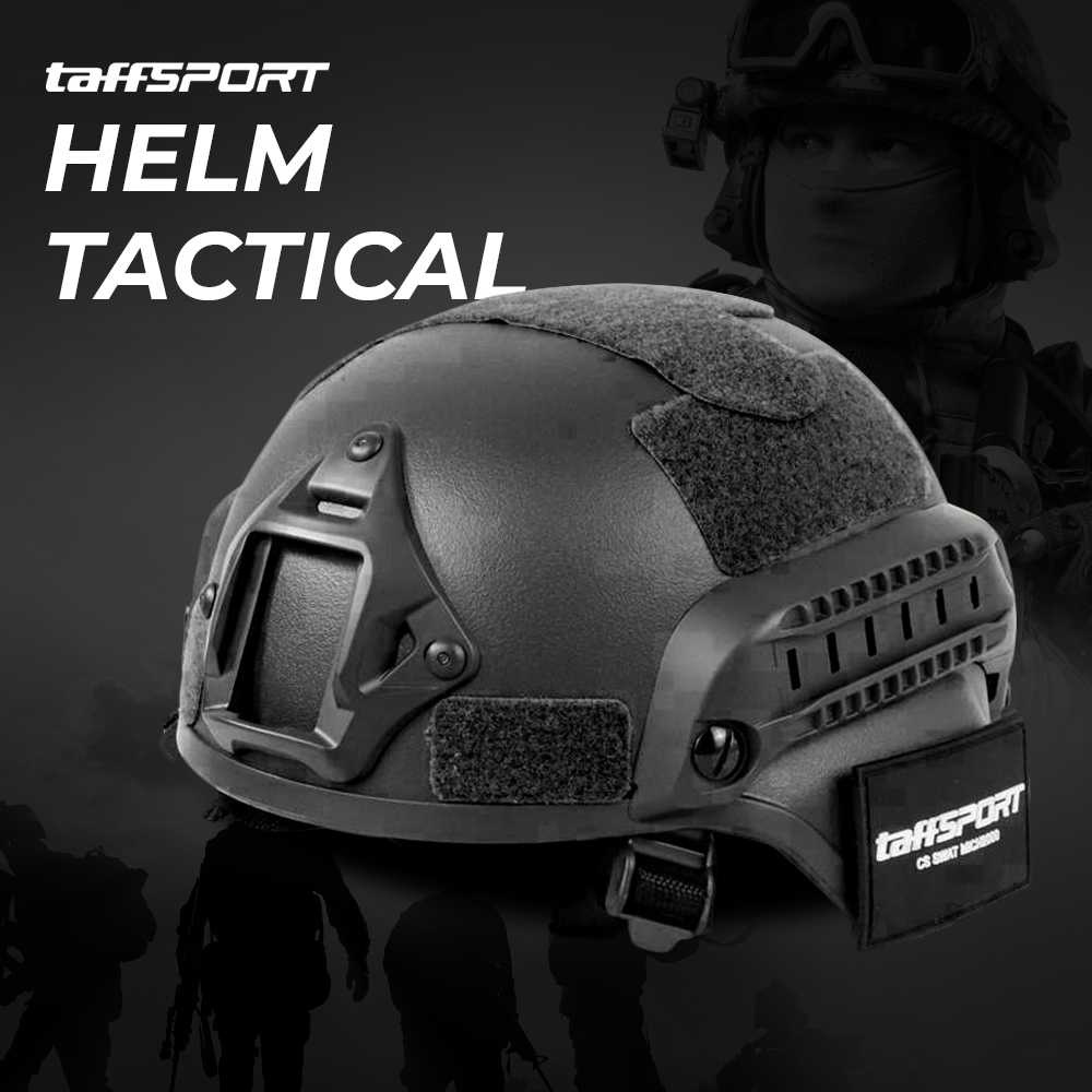 TaffSPORT Helm Tactical Airsoft Gun Paintball CS SWAT - MICH2000