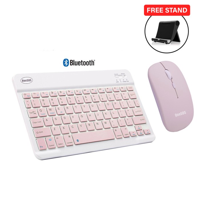 Samsung Tab A8 A7 S6 Lite S8 S7 Wireless Keyboard Mouse Tablet Stand - Mouse Hitam