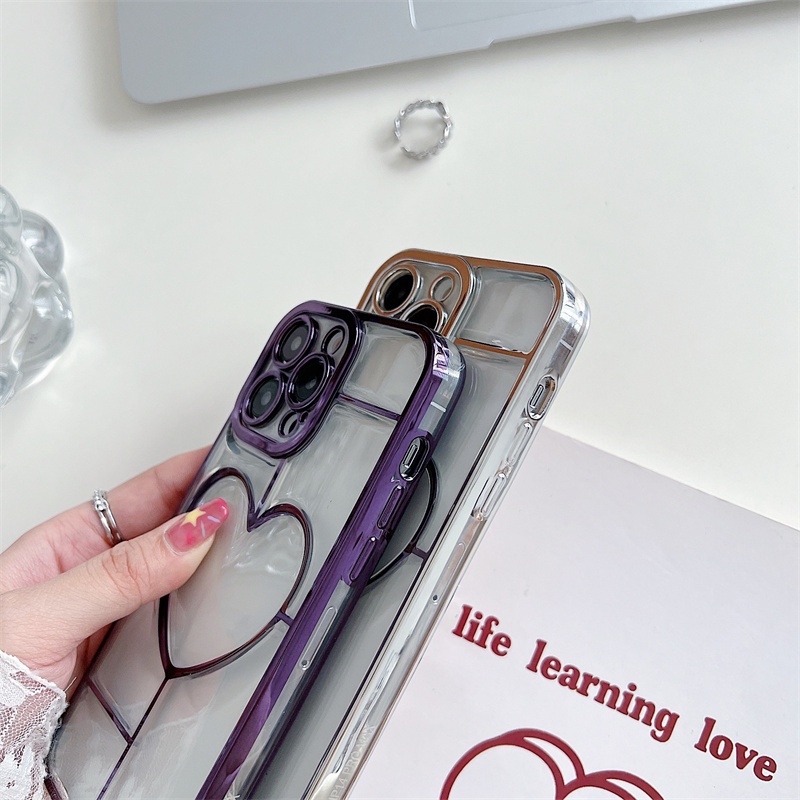 IPHONE Electroplating 6D Dengan Perawatan Hebat Casing Ponsel Iphone11 12 13 14 Pro Max14 Plus Sarung Case Shockproof