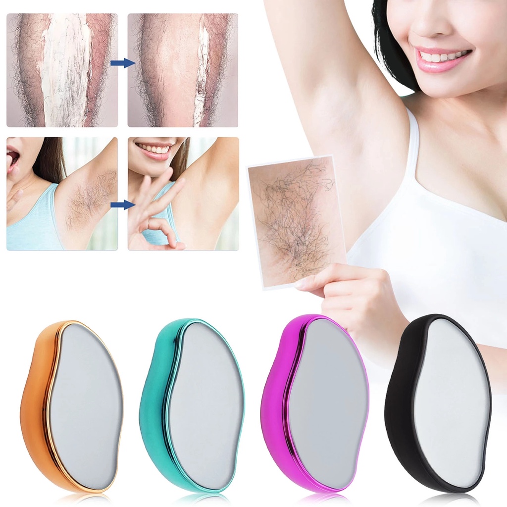 [Unggulan] 1pc Epilator Tanpa Sakit Ringan Tidak Rusak Penghilang Rambut Nano Hair Grinder Reusable Body Arms Leg Hair Removal Machine Penghilang Bulu Artefak Alat Epilasi Untuk Wanita Pria