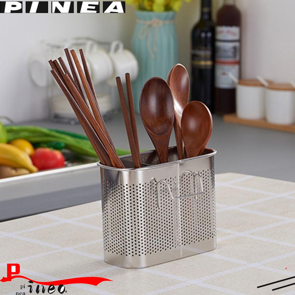 Tempat Sumpit Stainless Steel Nanas Tipe Gantung Kotak Penyimpanan Aksesoris Dapur Peralatan Masak Rak Organizer
