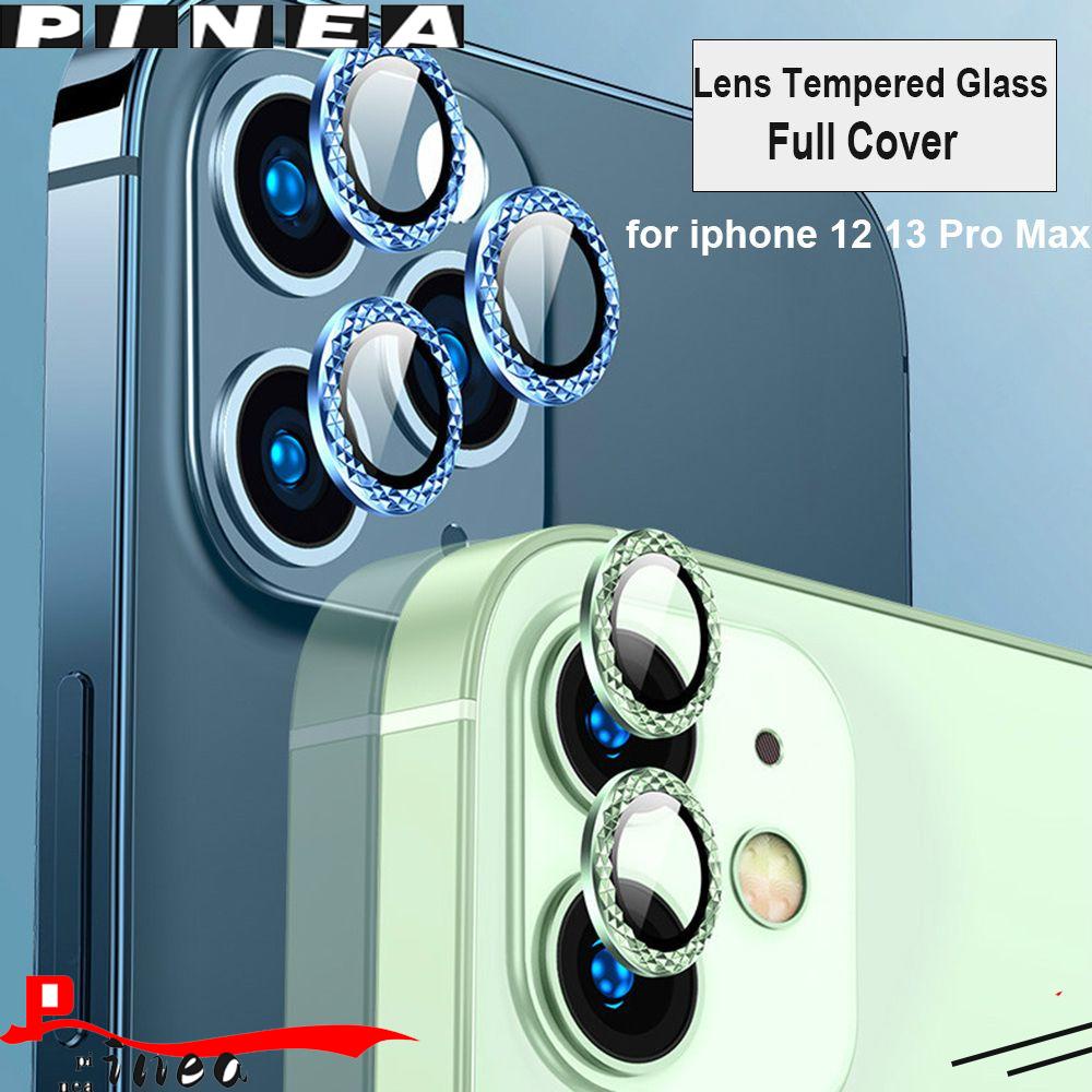 Pineapple Lens Tempered Glass Premium Anti Fragment Metal Ring Protector Film Ultra Thin Plating Aluminium Pelindung Lensa Cover