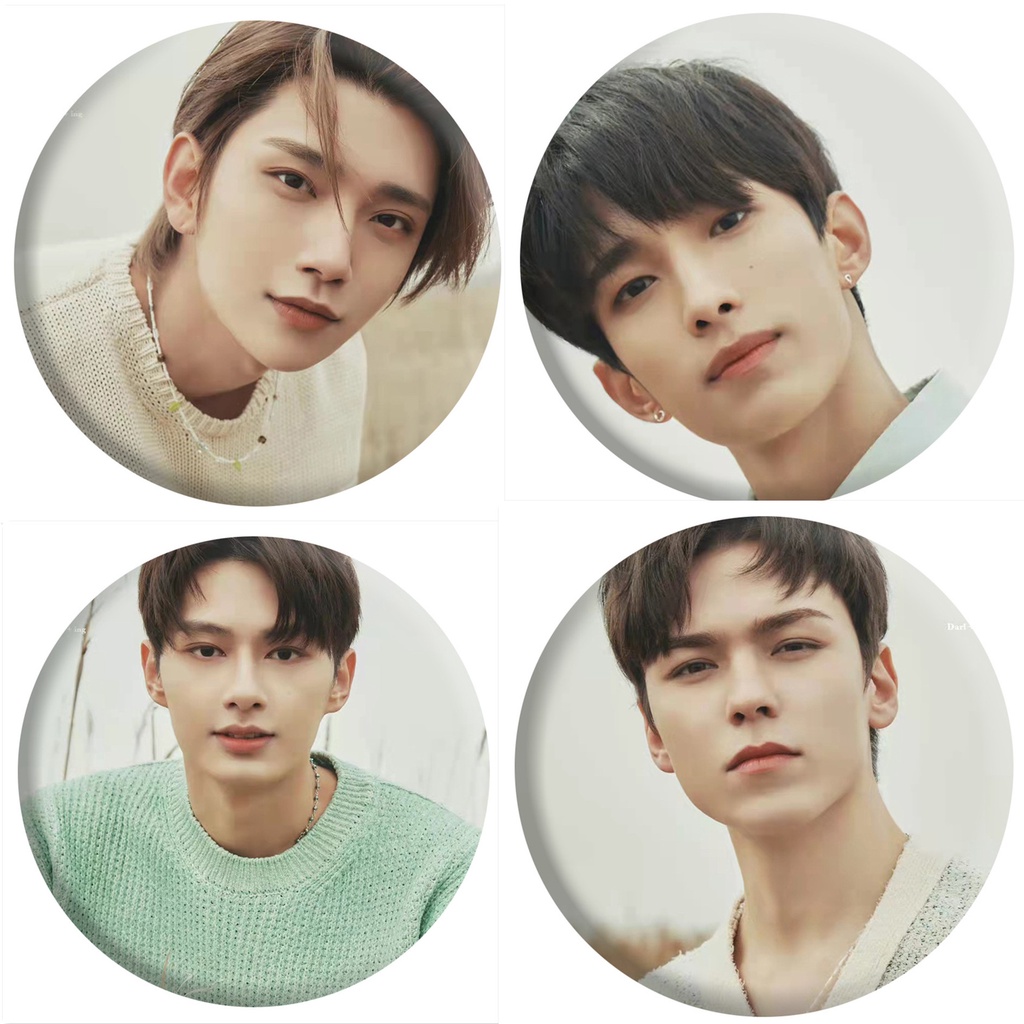 1pc SEVENTEEN Gantungan Kunci Cermin Digital Single Album Darl+ing Key Ring Gantung Atas