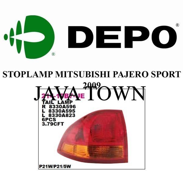 Diskon LAMPU STOP BELAKANG PAJERO SPORT 2009 KANAN KIRI ( DEPO ) - KANAN BNK280