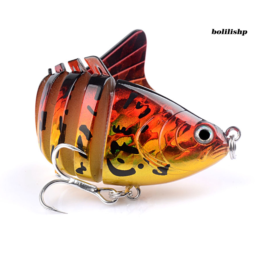 Bo-9.5cm/15g Umpan Palsu 3D Fisheye Simulasi Tujuh Bagian Umpan Ikan Profesional Fishing Tackle Universal Fishing Lure Umpan Keras Pancing Laut Untuk Outdoor