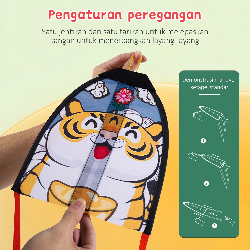 JCHO Mainan Outdoor Anak Layang-layang Ketapel Catapult Kite