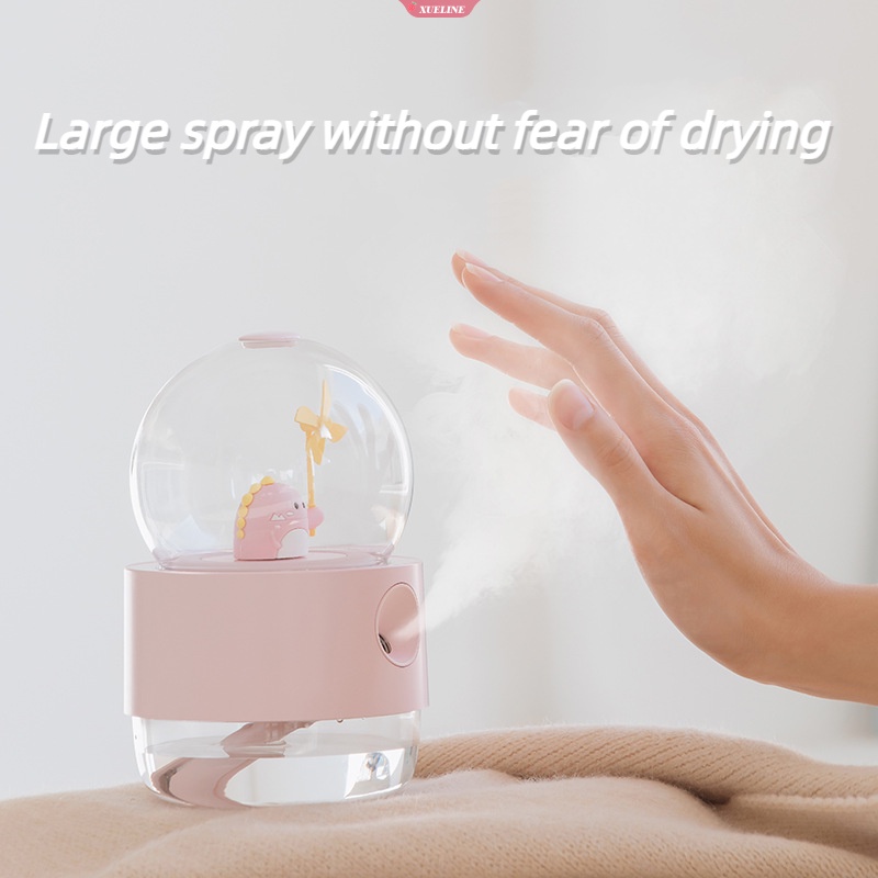 Xiaomi Rotating music ball humidifier Kartun Lucu cute pet Kecil snowman Kecil Dinosaurus interior music box Pelembab Air [ZXL]