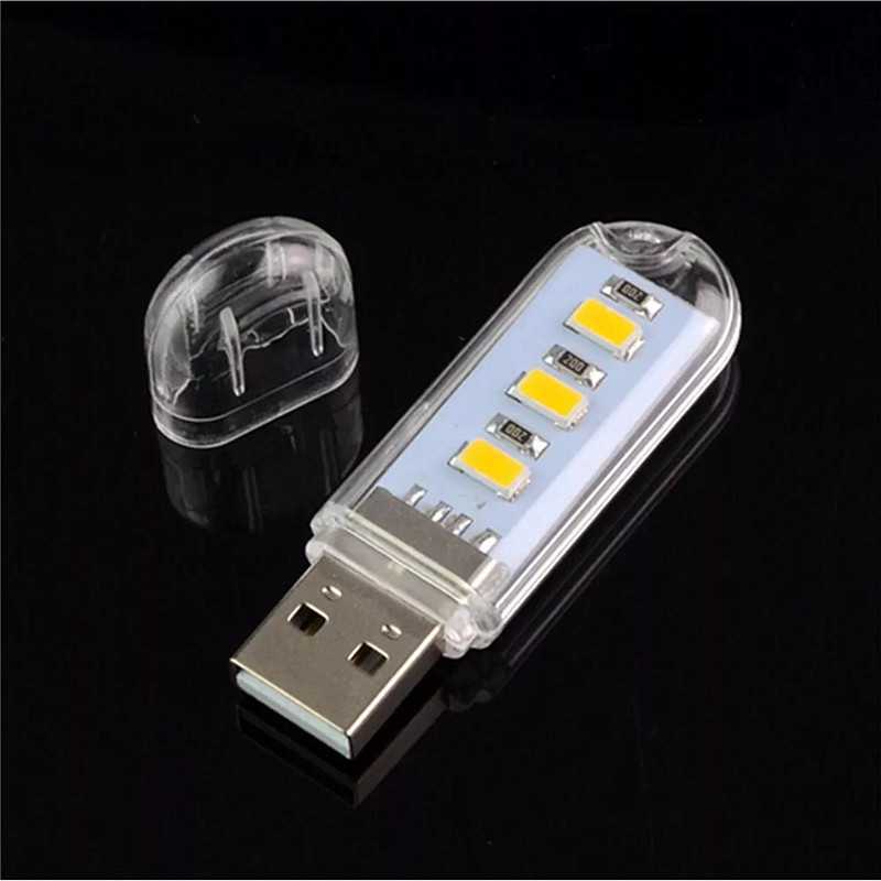 TD - LMP ASMTLED Lampu Baca Mini 3 LED USB Portable SMD5730 0.6W 5V - ASM5730