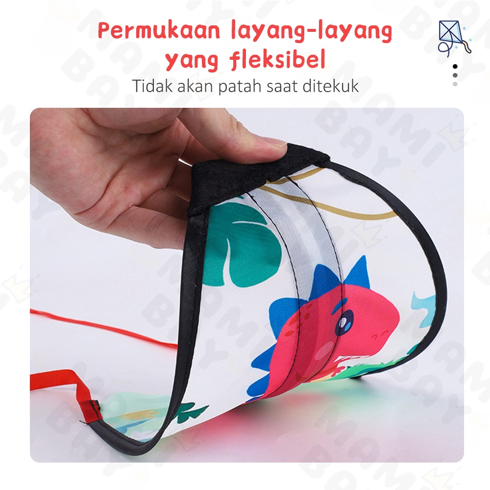 Mamibayi Mainan Ketapel Model Layang Layang Catapult Kite Layangan Karakter Lucu Mainan Anak