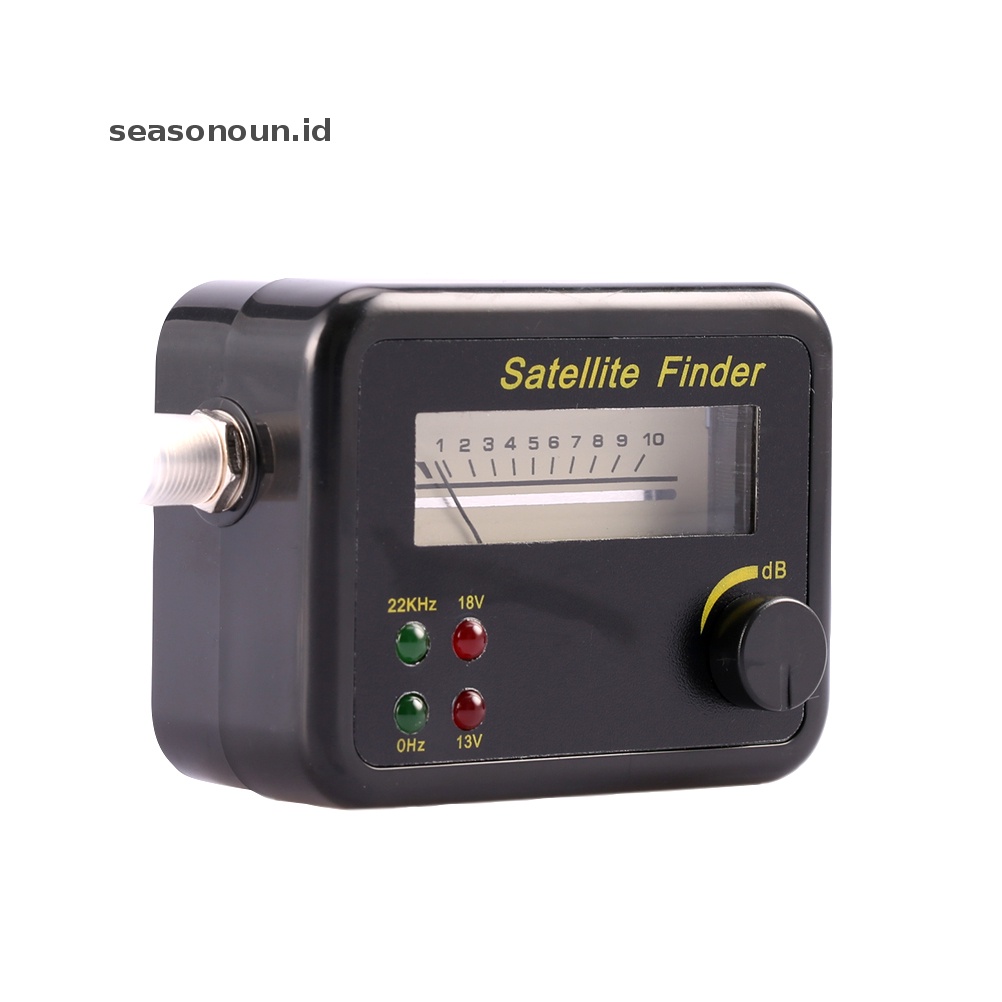 Seasonoun Plastik Hitam Mini Digital LCD Display Pencari Sinyal Satelit Meter Tester.