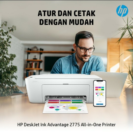 Printer All in One HP DeskJet Ink Advantage 2775 / 2776 All In One - HP 2776