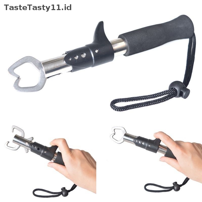 Tastetasty Portable Fishing Gripper Pegangan Bibir Ikan Stainless Steel Menangkap Ikan Gurame.