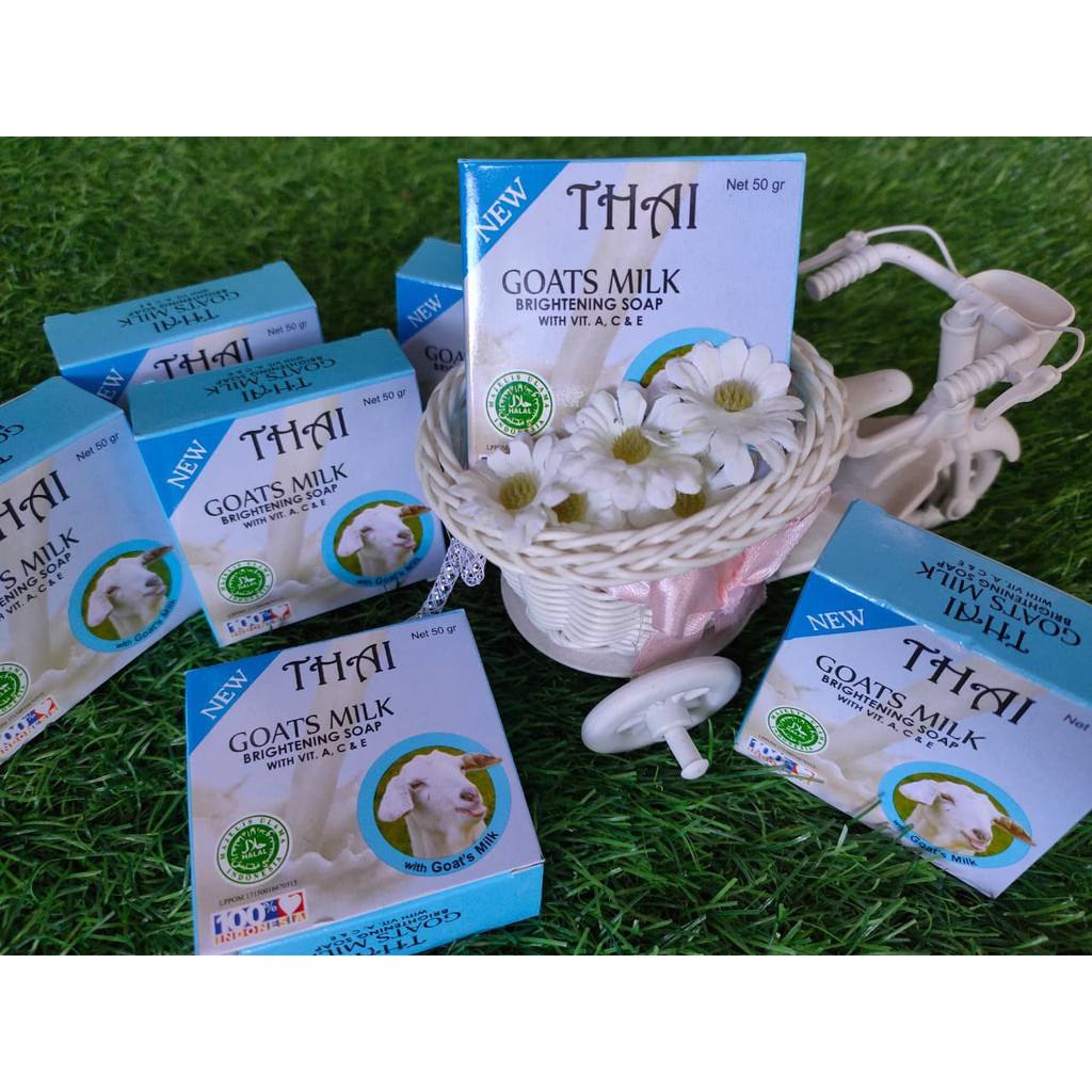 THAI Goats Milk Soap 50gr - sabun thai withening