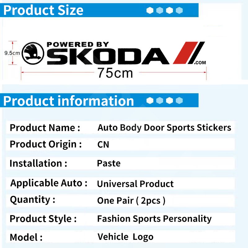 Skoda Stiker Mobil Auto Door Side Body Decor Decals Anti Gores Cover Lecet Untuk Skoda Rapid Kodiaq Octavia 2 3 Fabia Karoq Superb Aksesoris Dekorasi Mobil