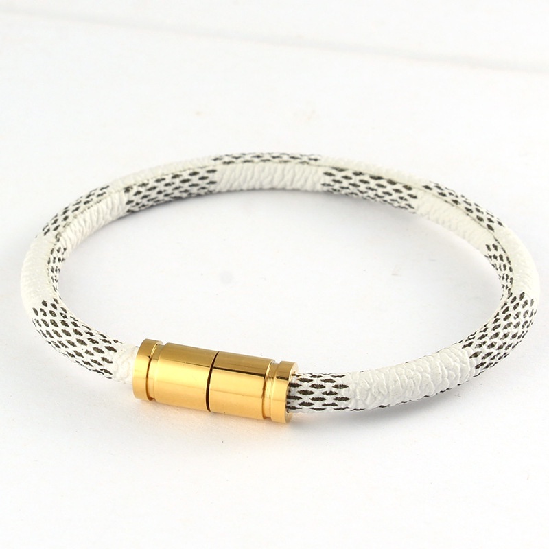 Stainless Steel Gesper Magnetik Tali Kulit Pasangan Suction Magnetic Snap Opening Gelang Diy Handmade Perhiasan Aksesoris