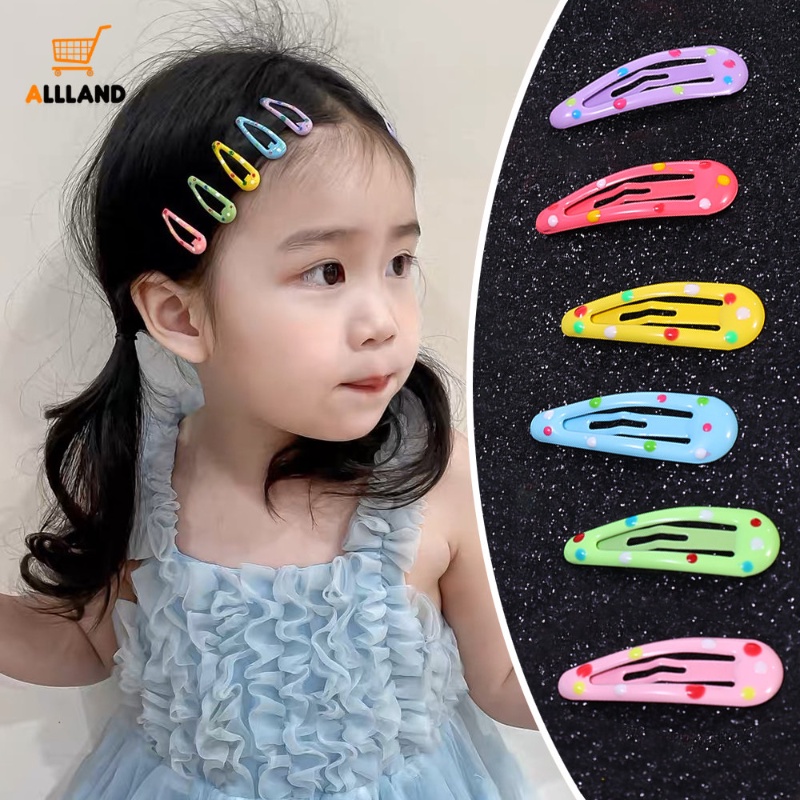 Ins Mini Dot Tetesan Air BB Rambut Klip/Sisi Perempuan Hairgrip Permen Warna Jepit/Plastik Rambut Pin Indah Anak Hiasan Kepala