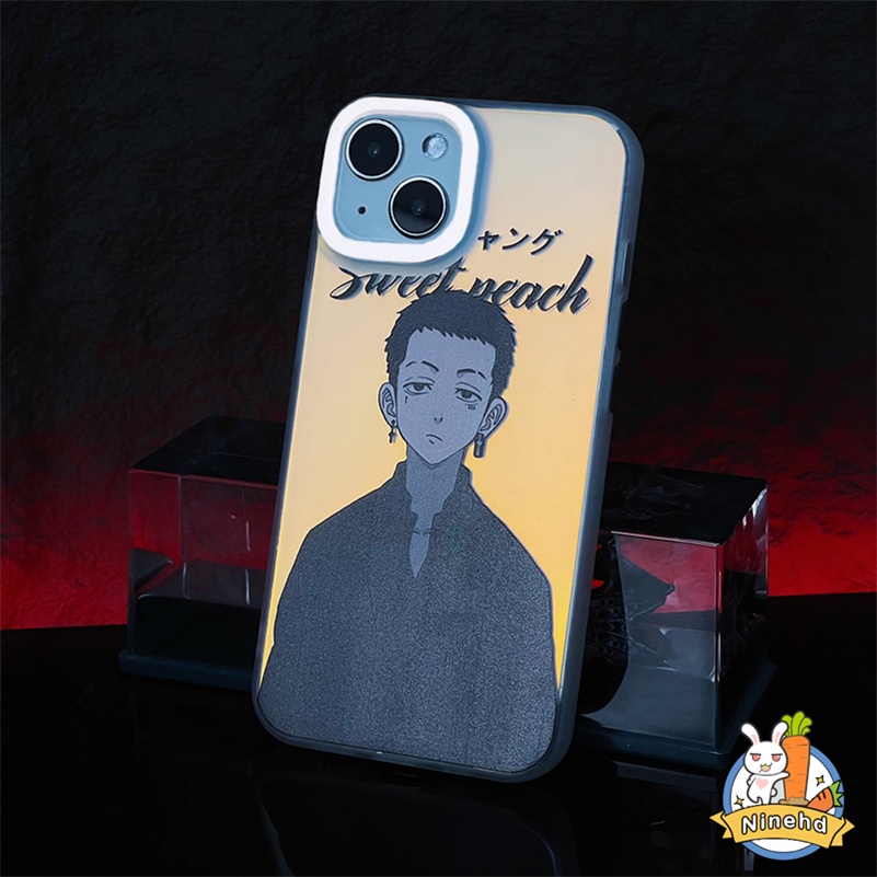 IPHONE Casing Kompatibel Untuk Iphone14 13 12 11 Pro Max X Xr Xs Max8 7 Plus SE 2020 Gradual Laser Scrub Fashion Brand Cool Boy Phone Case Lensa Anti Jatuh All Inclusive Cover Pelindung