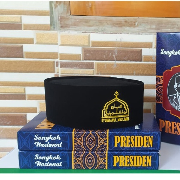 PROMO peci hitam logo syubbanul muslimin songkok nasional syubbanul muslimin songkok gus azmi tinggi