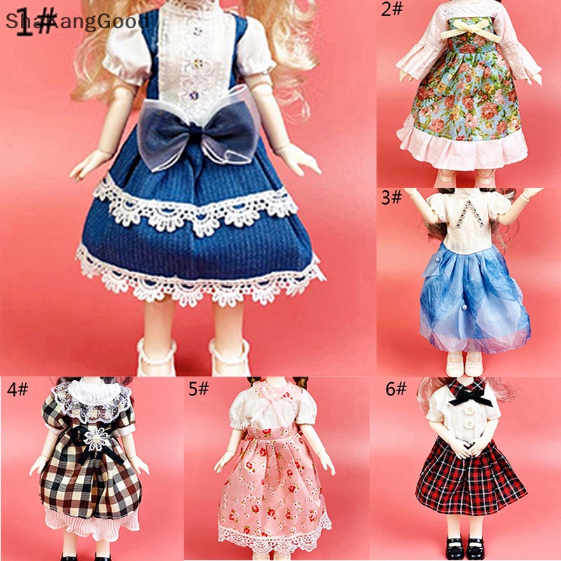Selip 30cm Aksesoris Boneka1Per6 12 ''Boneka Baju Setelan Dress Princess Boneka Dressup Mainan SKK