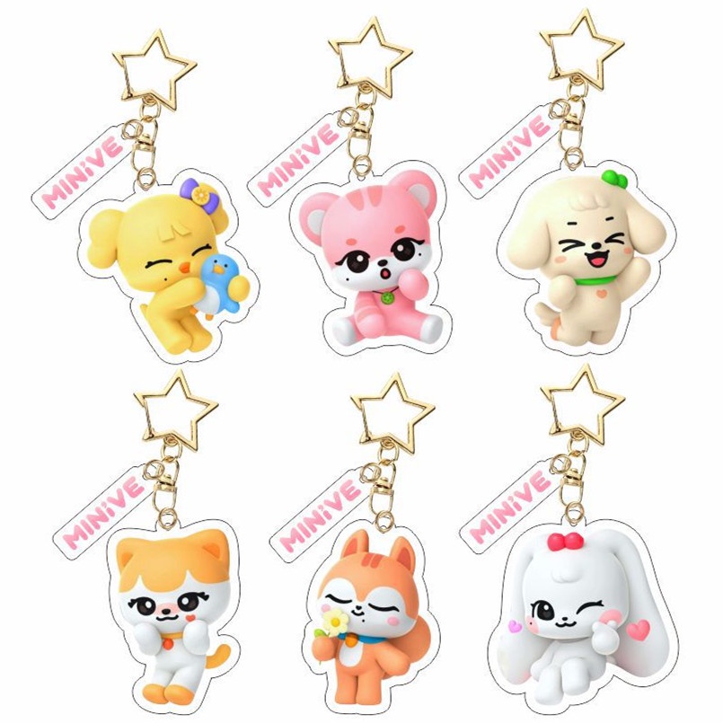 1pc IVE Album I'VE Acrylic Gantungan Kunci Piyama Key Ring Gantung MINIVE
