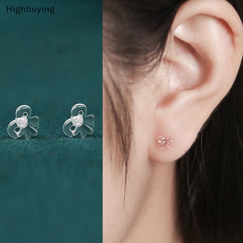 Hbid 1pasang Invisible Resin Clear Ear Pins Resin Stud Earrings Bintang Hati Mencegah Alergi Tulang Rawan Helix Earring Jewelry Glory