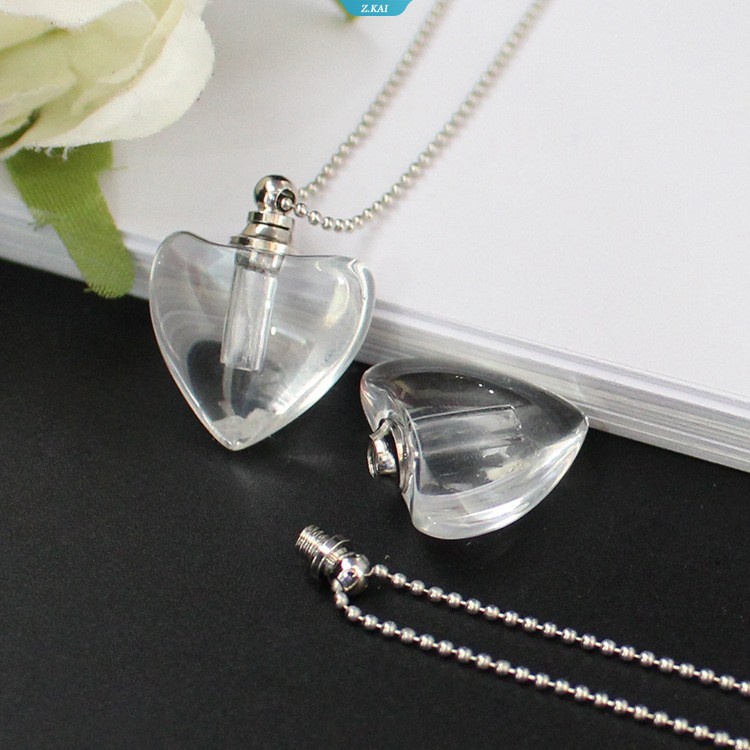 Diy Water Drop Dapat Dibuka Rantai Kalung Unisex Kristal Botol Parfum Darah Vial Liontin Choker Perhiasan Props Aksesoris [ZK]