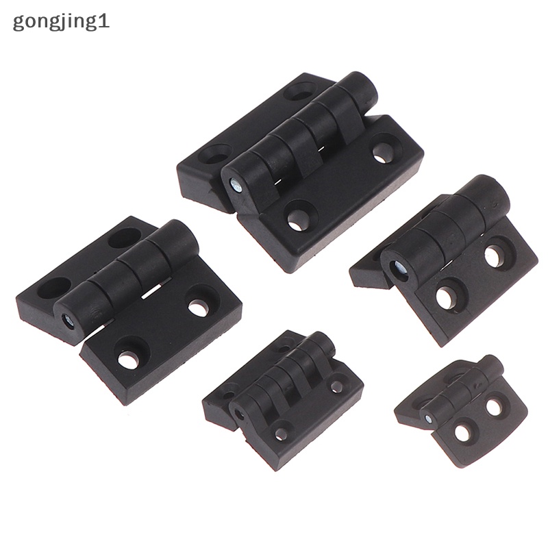 Ggg 1PCS Engsel Kecil Hitam Mini Plastik Bantalan Pintu Pantat Lemari ABS Hinge ID