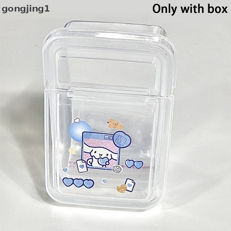 Ggg 1PCS Collection Container Case Plastik Transparan Kotak Penyimpanan Small Bening Store box Dengan Tutup Perhiasan Finishing Aksesoris ID