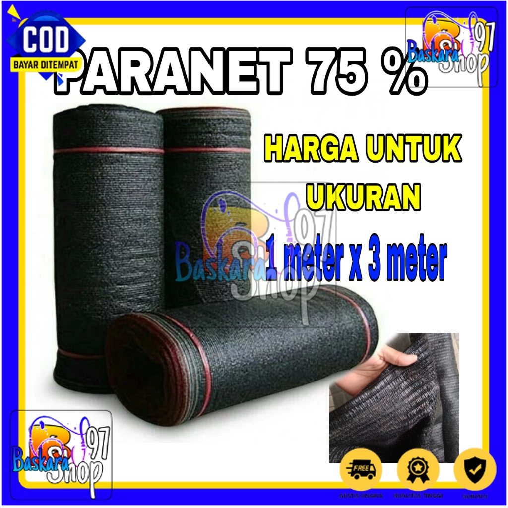 [PROMO] Paranet Import 75% (eceran)  lebar 3m peneduh tanaman